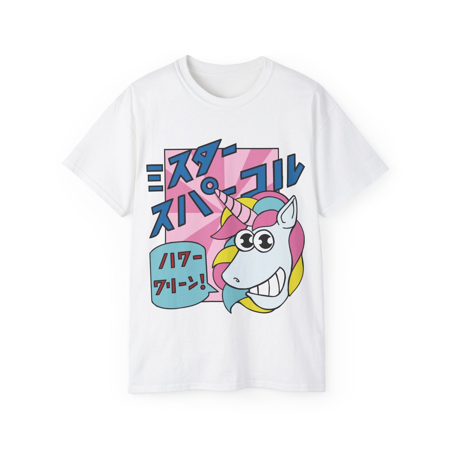 Womens Cartoon Unicorn Tee