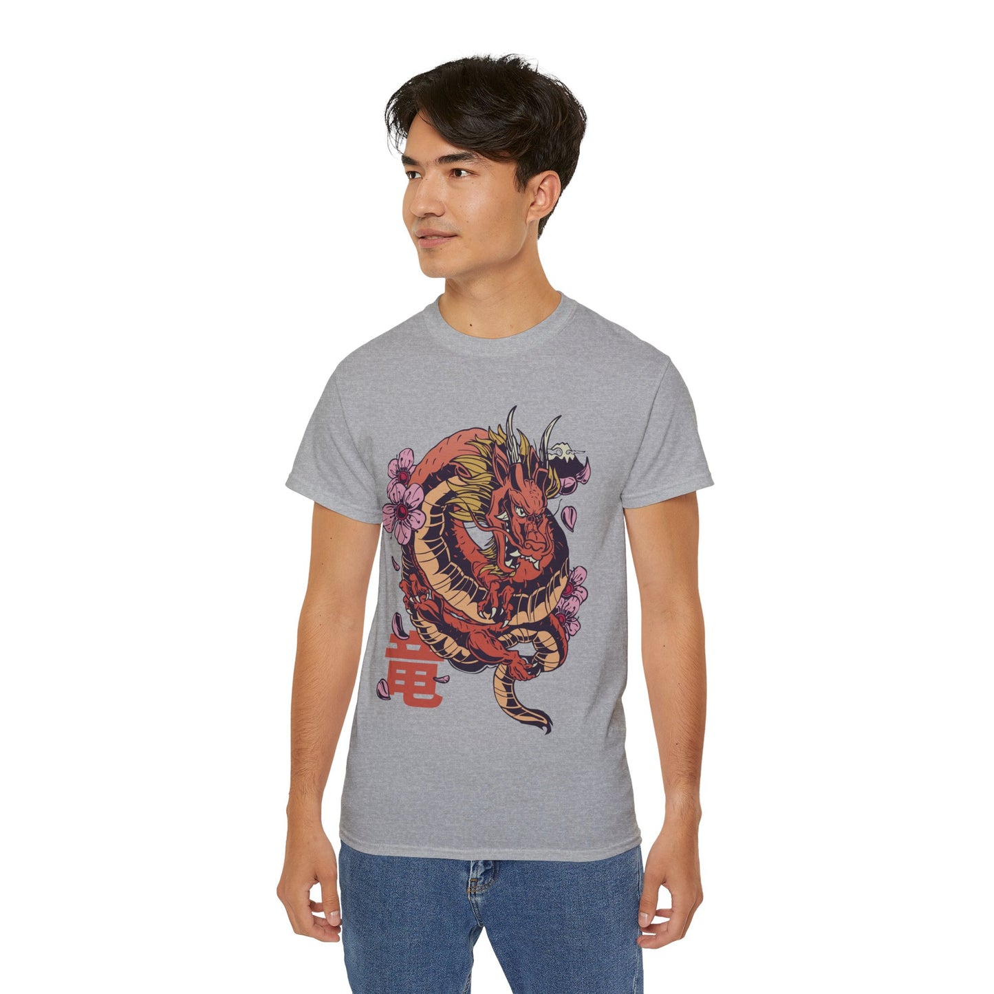 Mens Dragon Sakura Tee