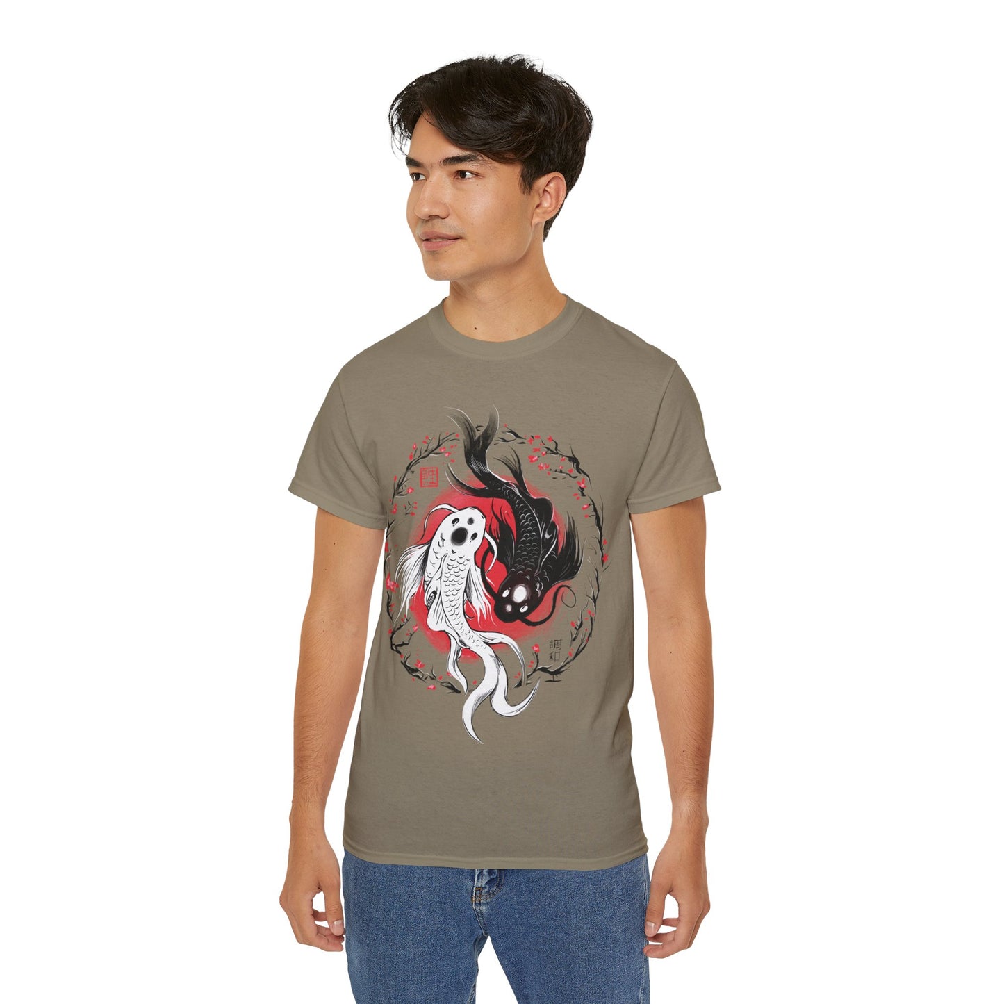 Mens Koi Yin Yang Tee