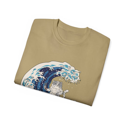 Mens Cat Surfing Tee 2