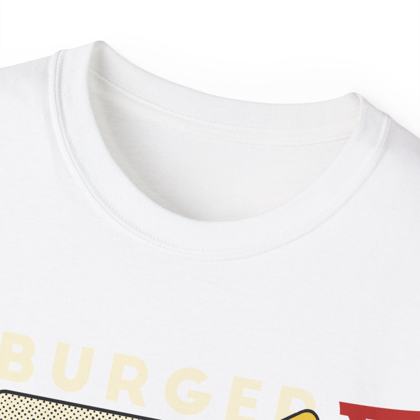 Womens Cartoon Burger & Soda Tee
