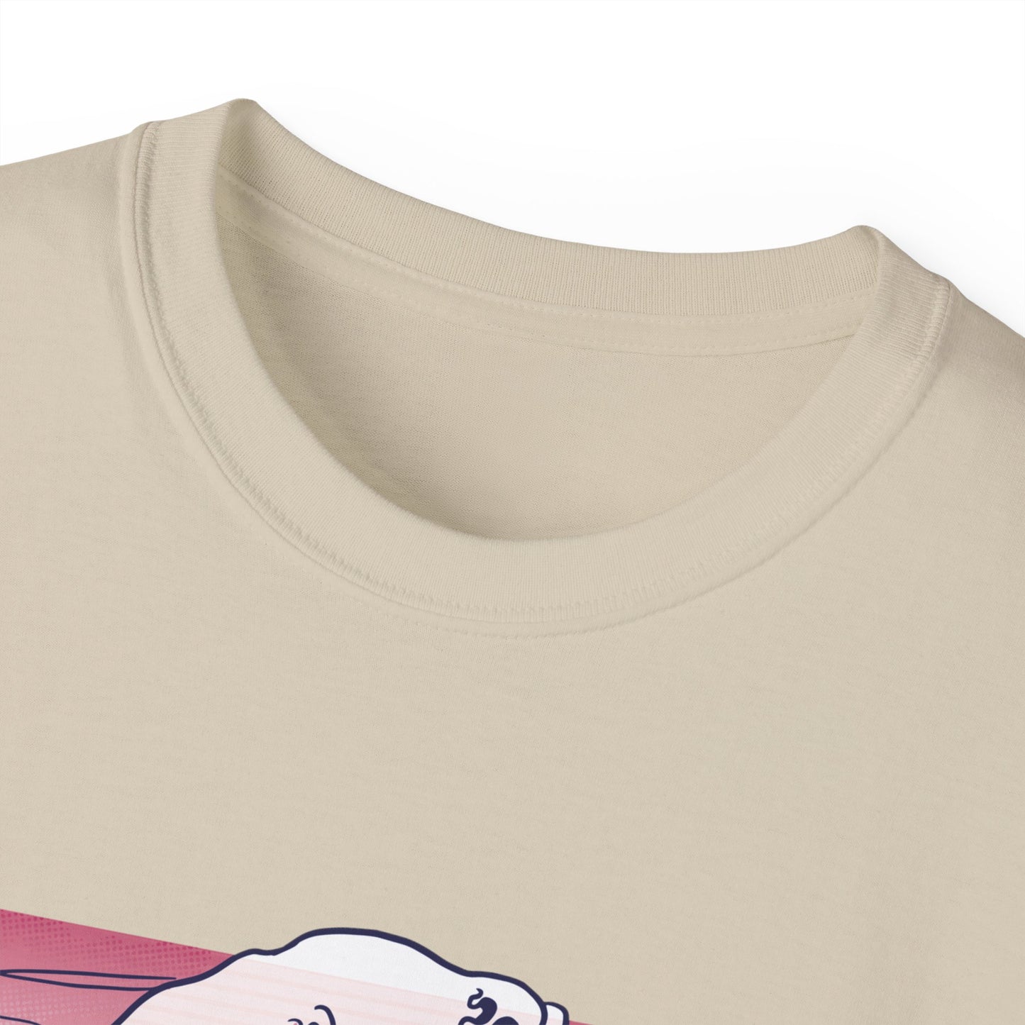 Mens Vaporwave Surfing Axolotl Tee