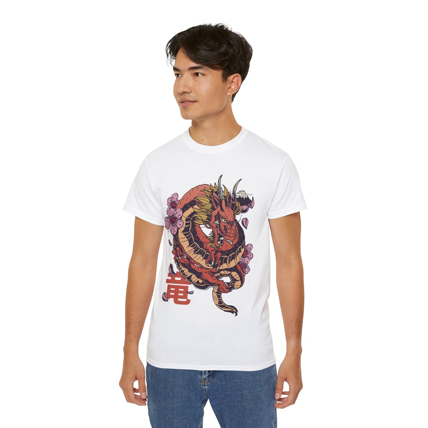 Mens Dragon Sakura Tee