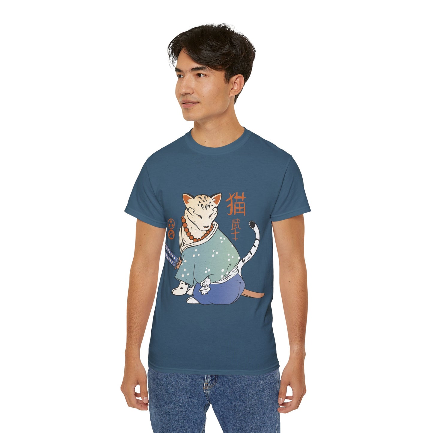 Mens Cat Samurai Tee 2