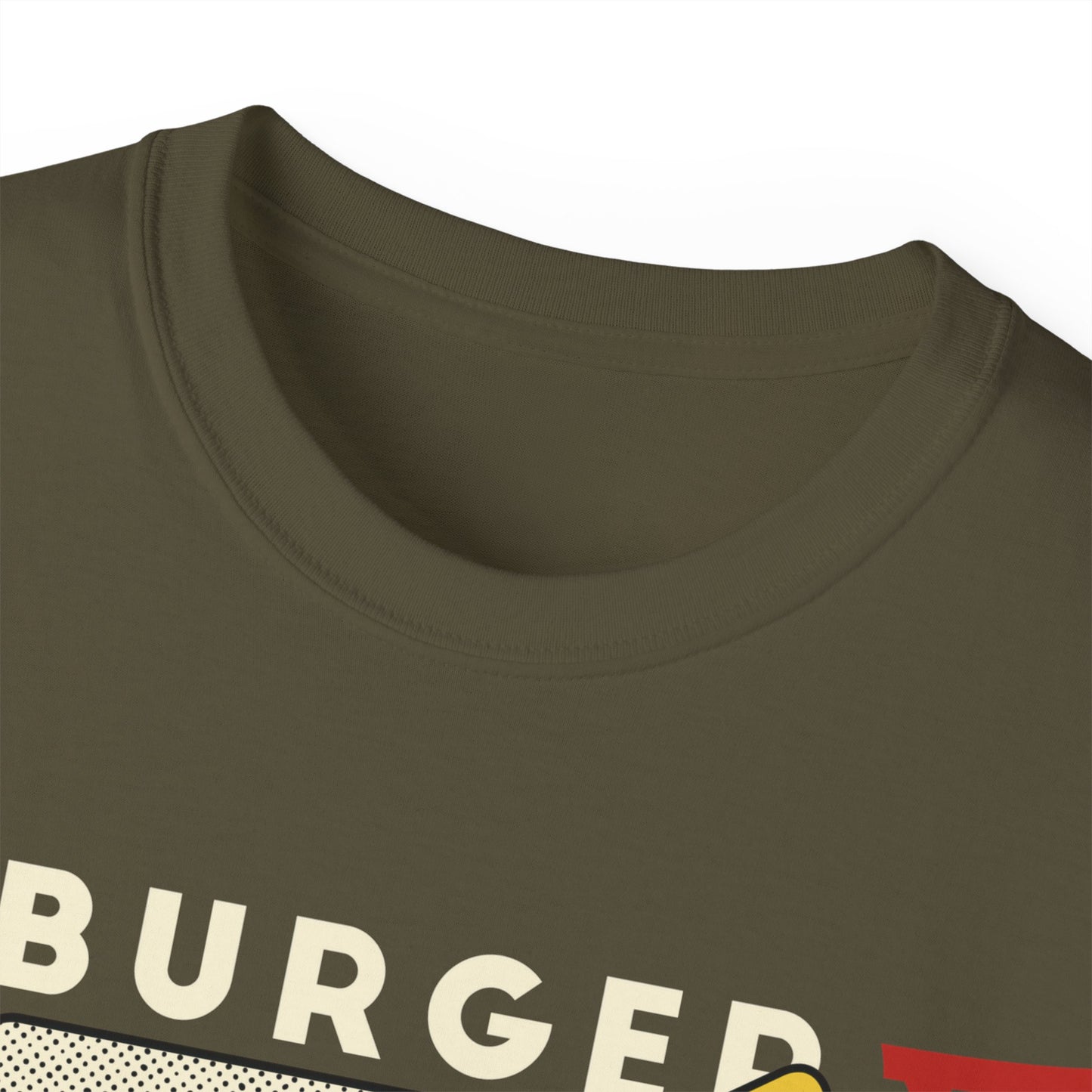 Womens Cartoon Burger & Soda Tee