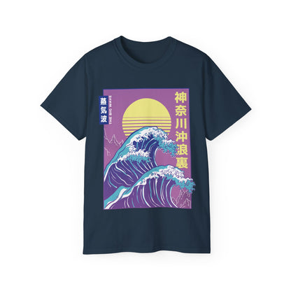 Womens Vaporwave Wave Tee