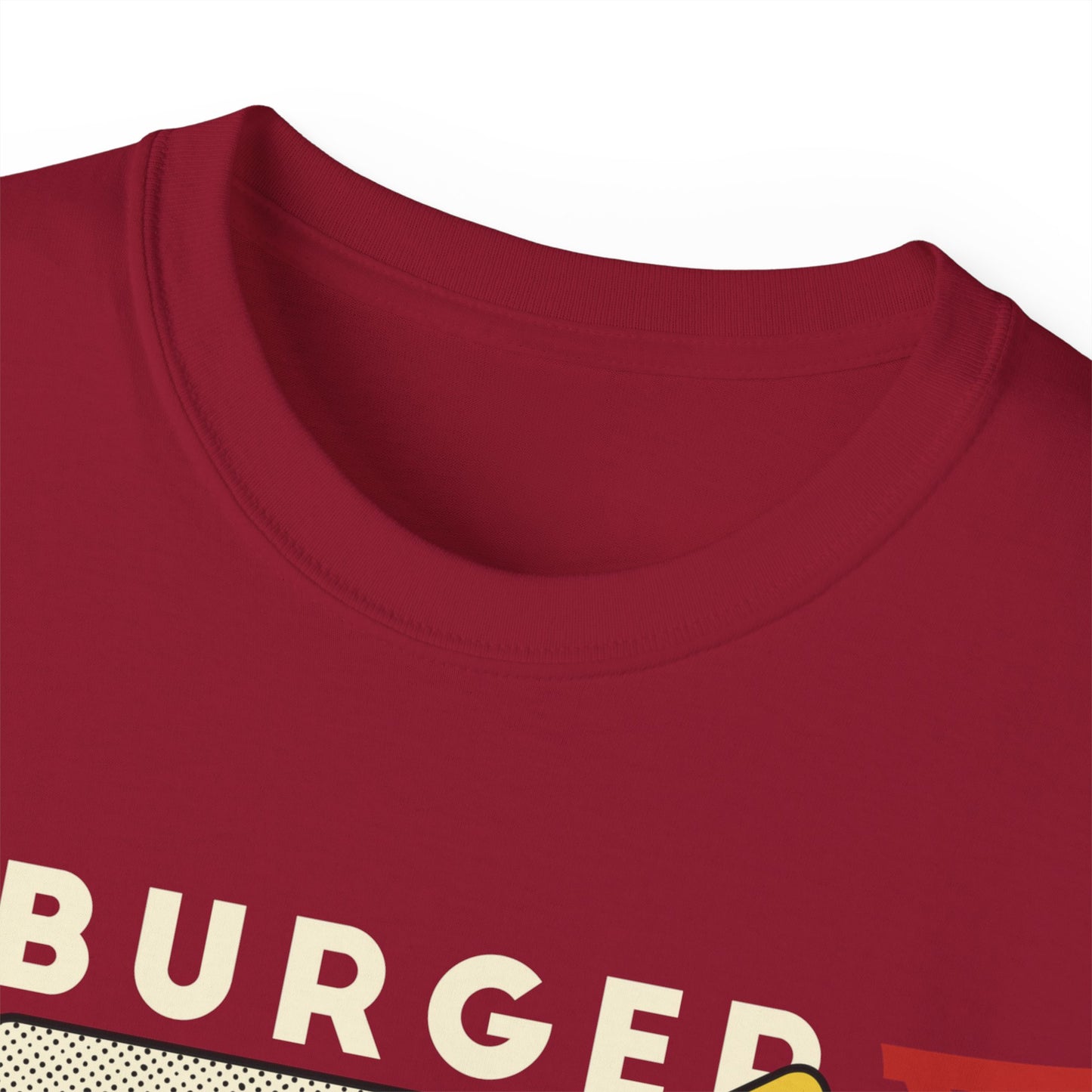 Womens Cartoon Burger & Soda Tee