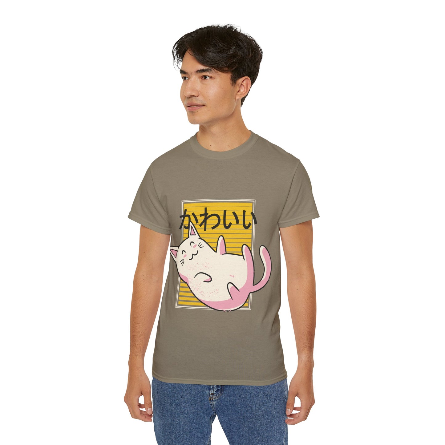 Mens Kawaii Cat Tee