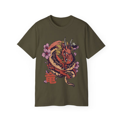 Mens Dragon Sakura Tee