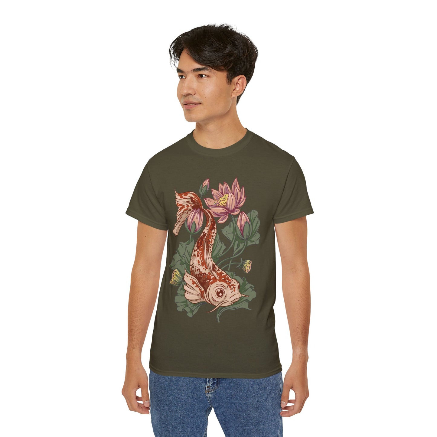 Mens Koi Illustration Tee