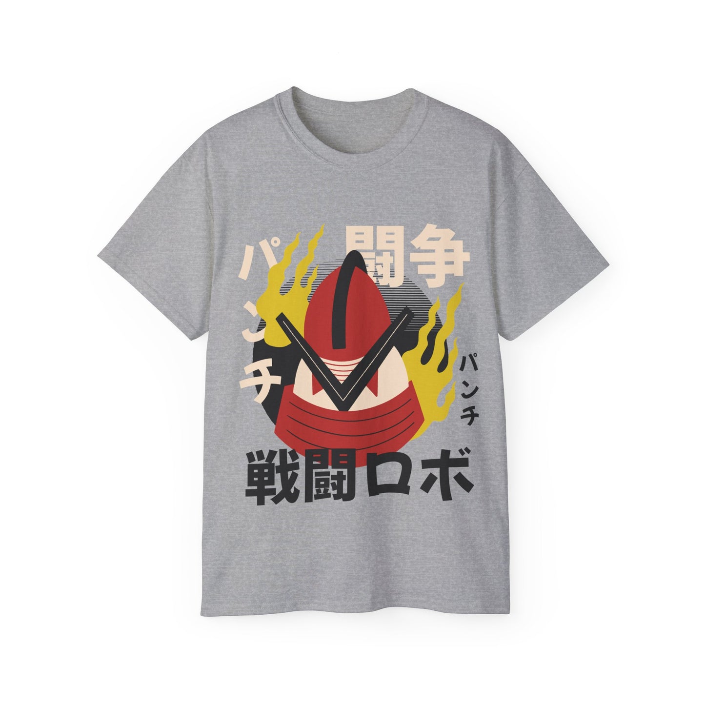 Womens Robot With Fire T-Shirt