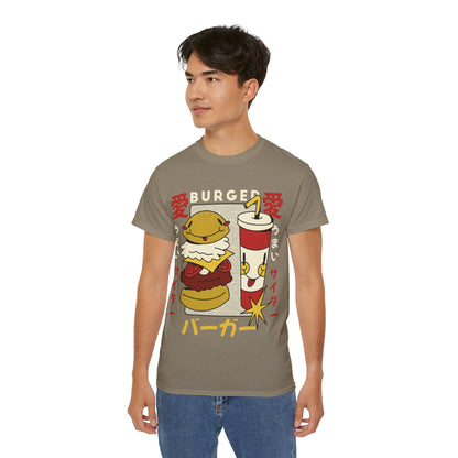 Mens Cartoon Burger & Soda Tee