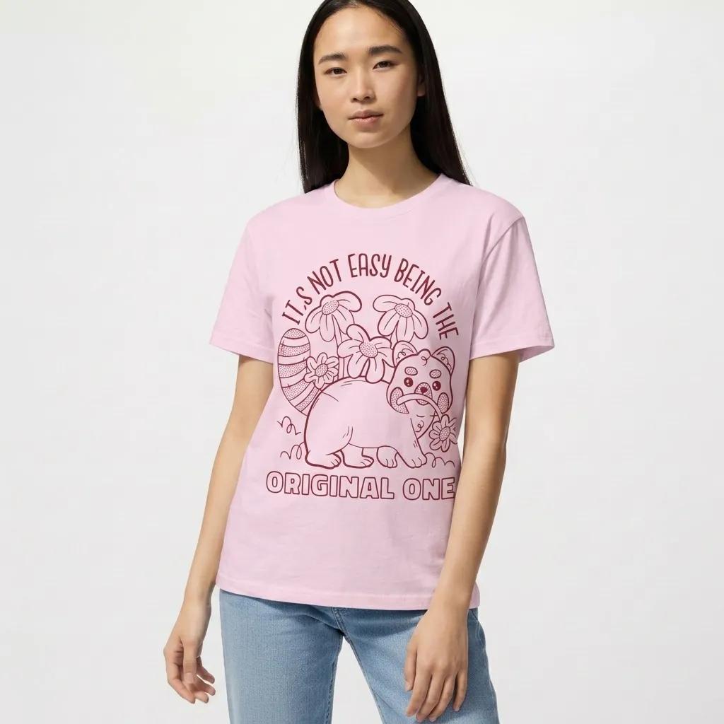Womens Red Panda Original One Tee
