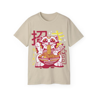 Mens Maneki Cat Ramen Tee