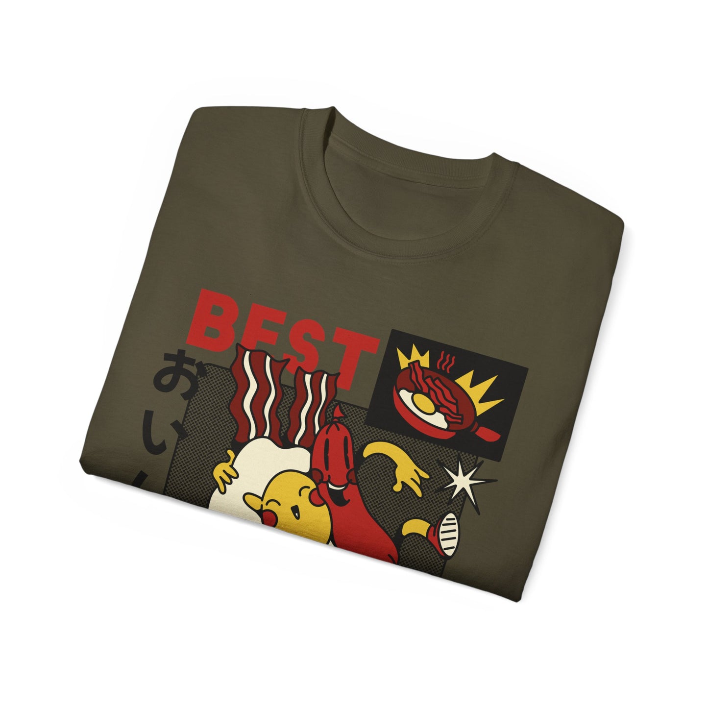 Womens Cartoon Breakfast Tee