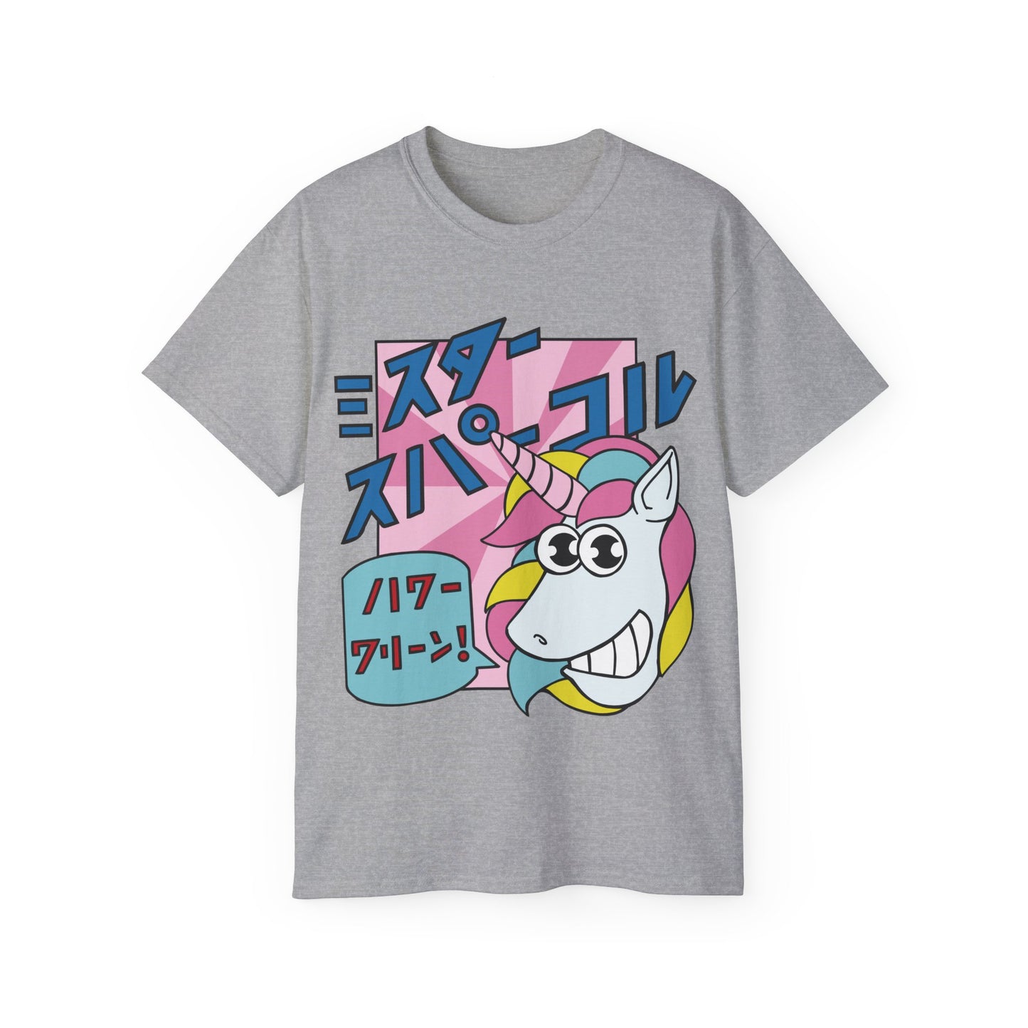 Womens Cartoon Unicorn Tee