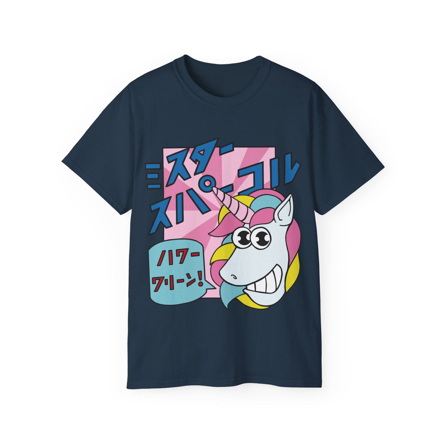 Womens Cartoon Unicorn Tee