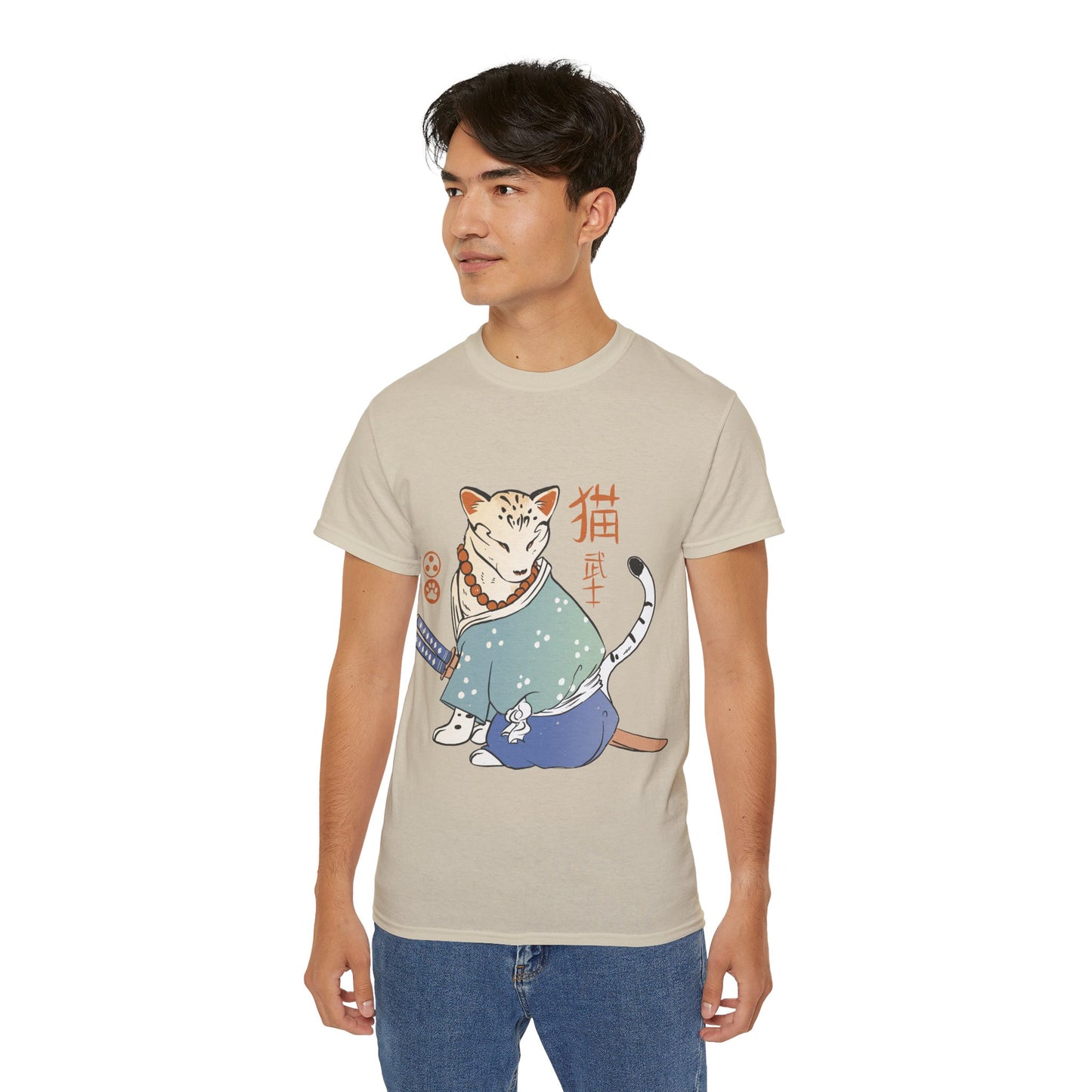 Mens Cat Samurai Tee 2