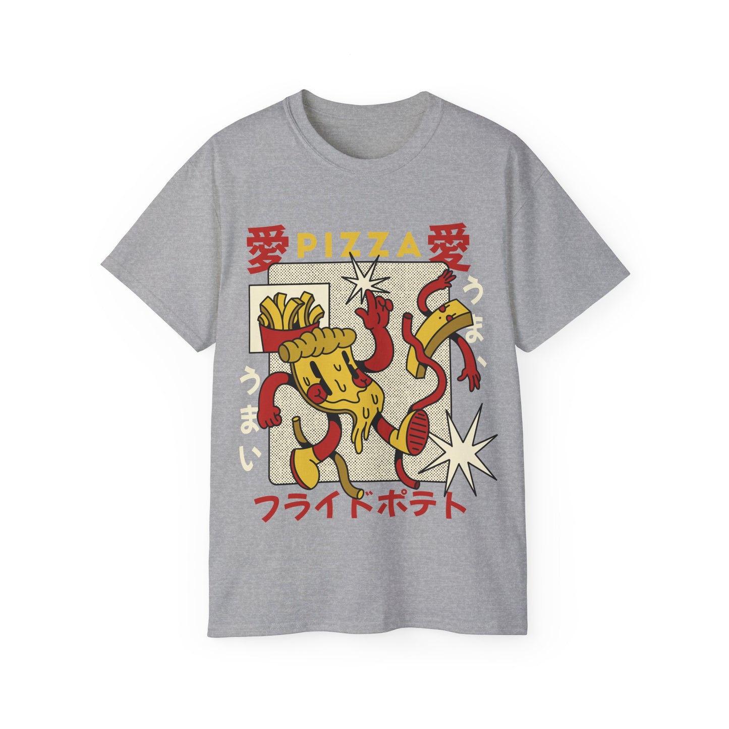 Mens Cartoon Pizza Tee