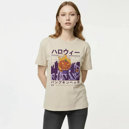 Womens Vaporwave Pumpkin Tee