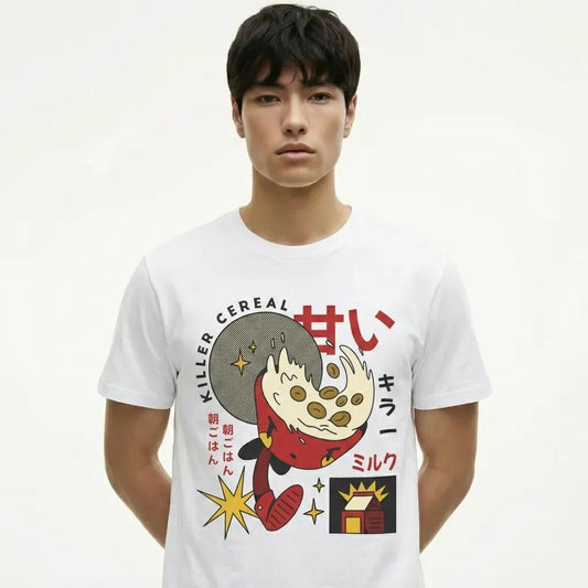 Mens Cartoon Cereal Killer Tee