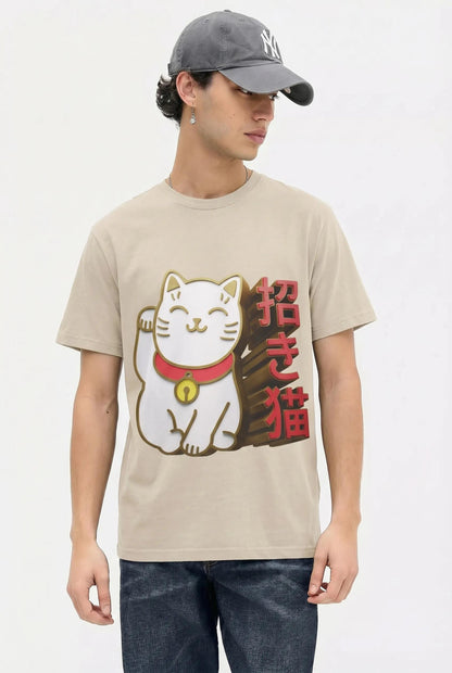 Mens Maneki Neko 3D Tee