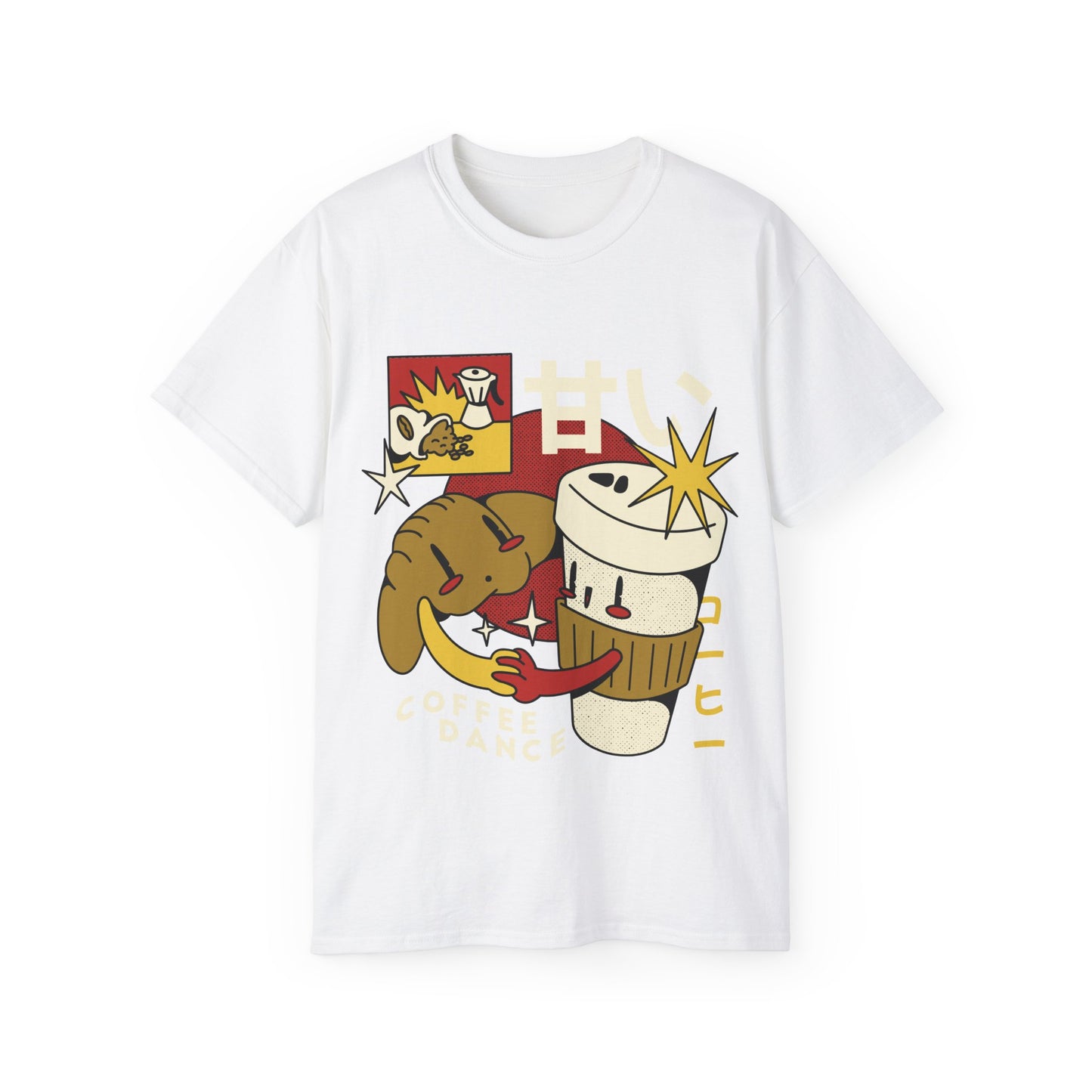 Womens Cartoon Croissant Tee