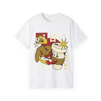 Womens Cartoon Croissant Tee
