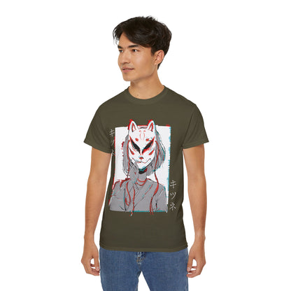 Mens Kitsune Mask Glitch Tee