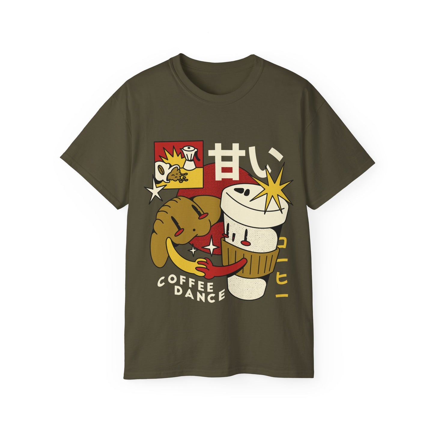 Womens Cartoon Croissant Tee