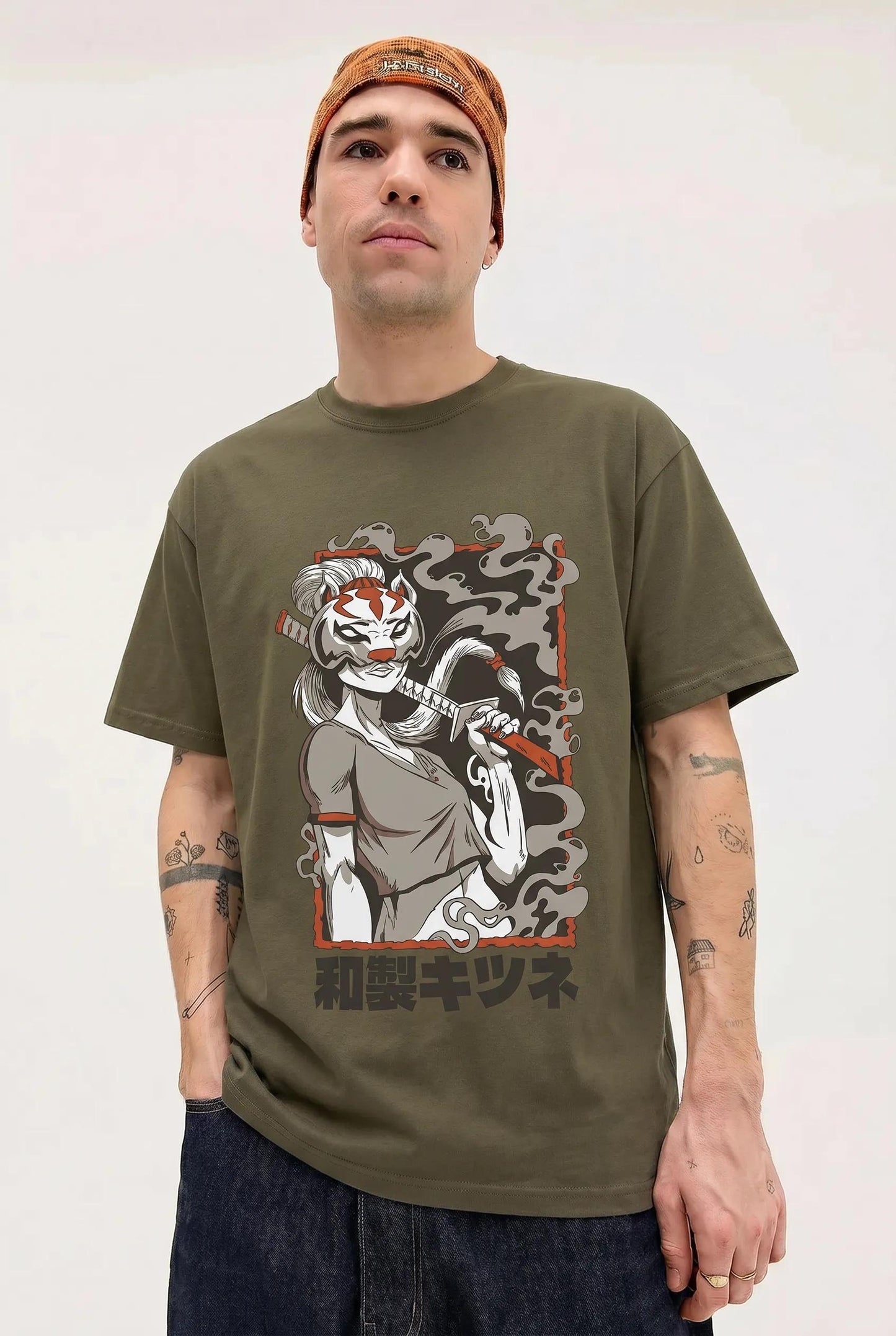 Mens Samurai Mask Girl Tee