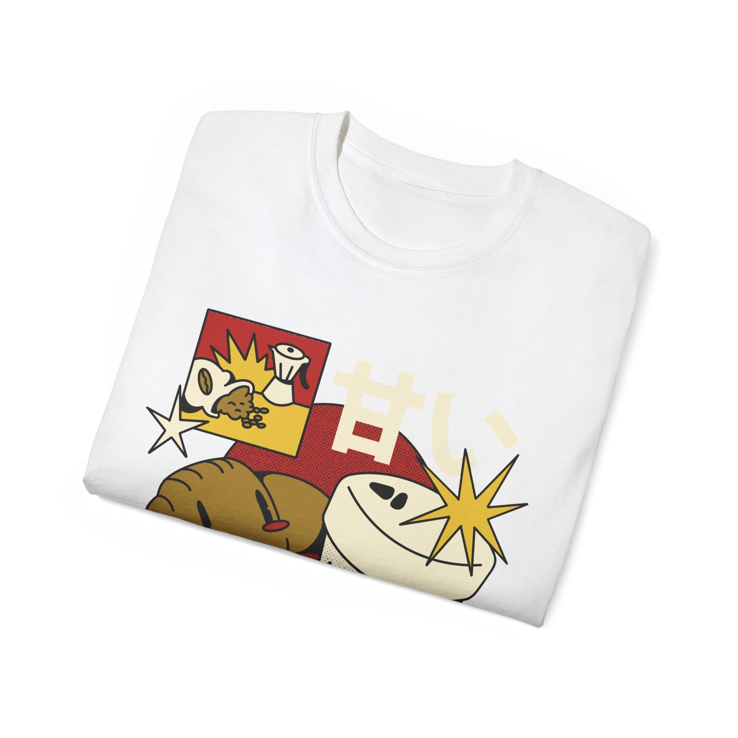 Womens Cartoon Croissant Tee
