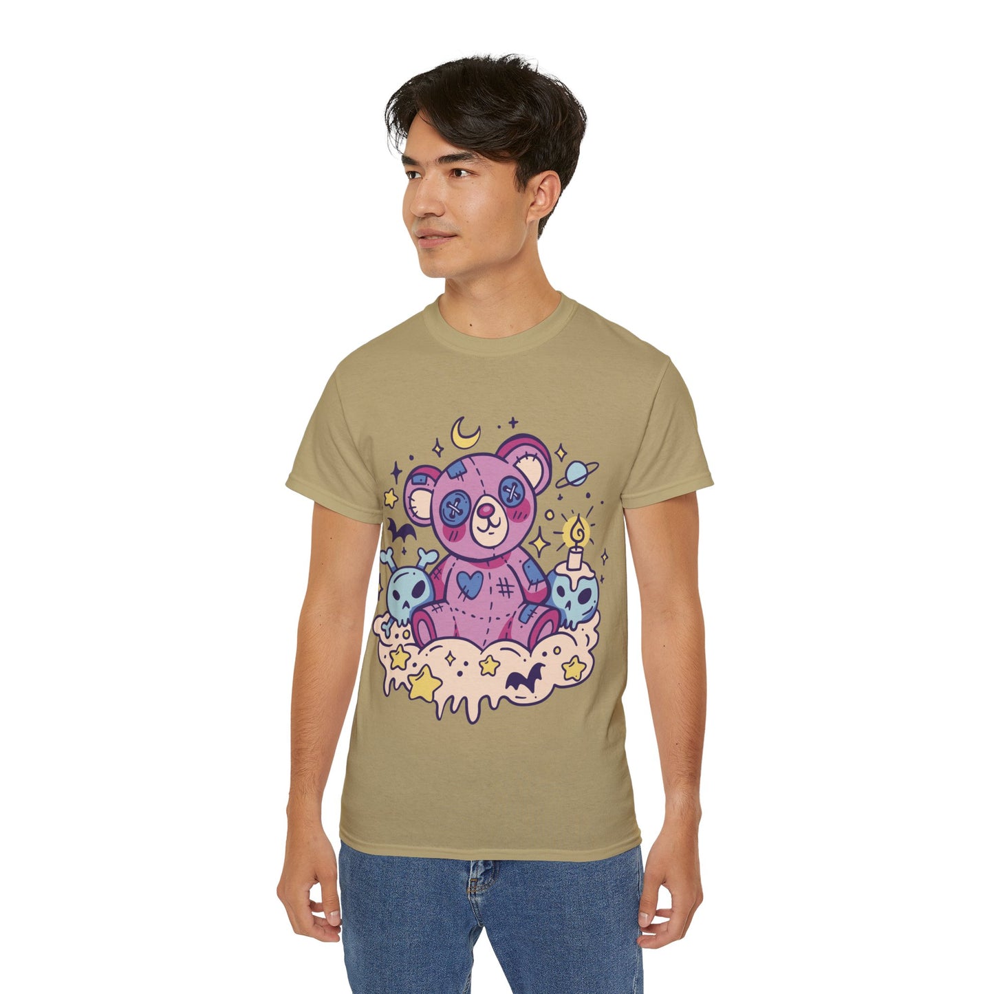 Mens Kawaii Goth Teddy Tee