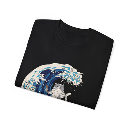 Mens Cat Surfing Tee 2