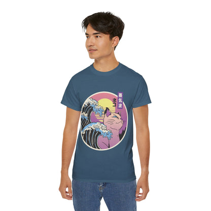 Mens Vaporwave Cat Tee