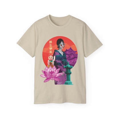 Mens Japanese Temple Collage Tee