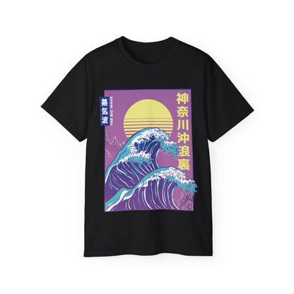 Womens Vaporwave Wave Tee