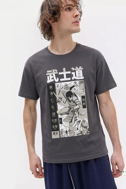 Mens Samurai Fighting Tee