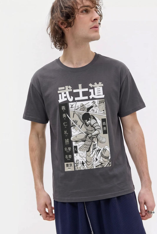 Mens Samurai Fighting Tee