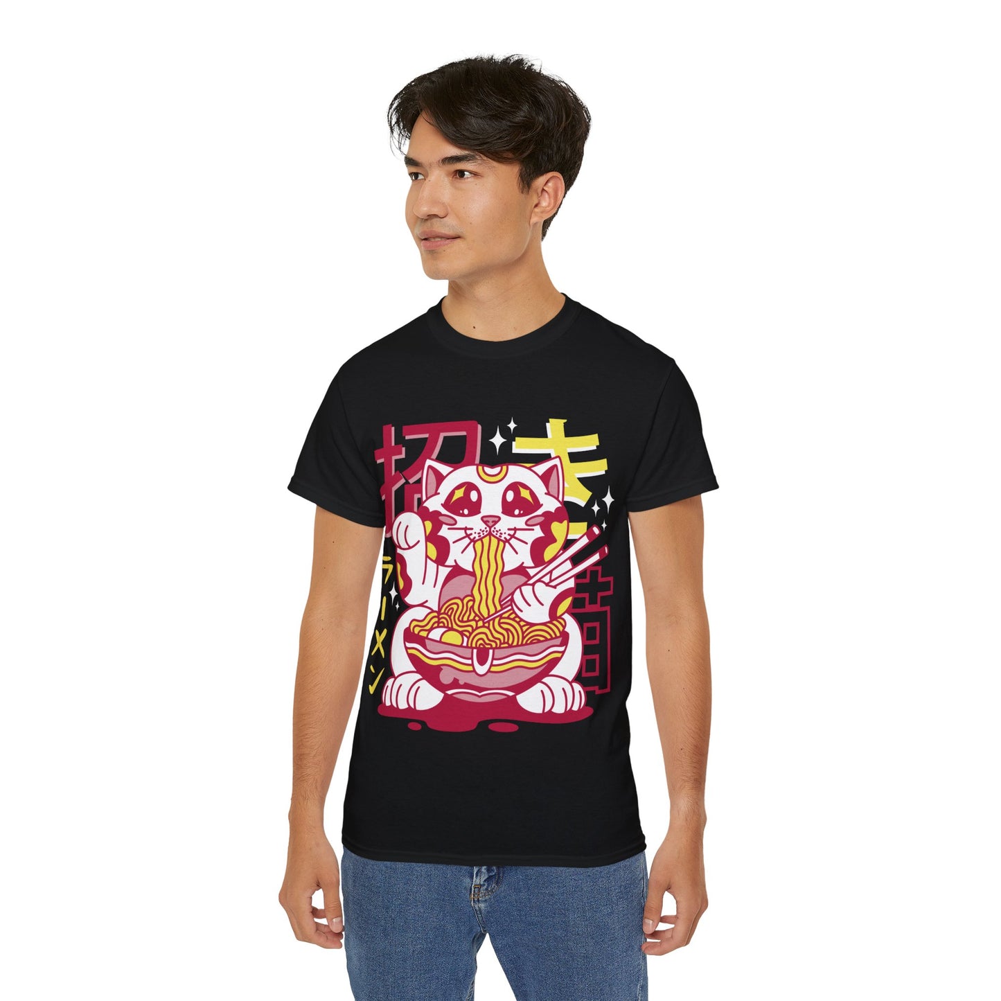 Mens Maneki Cat Ramen Tee