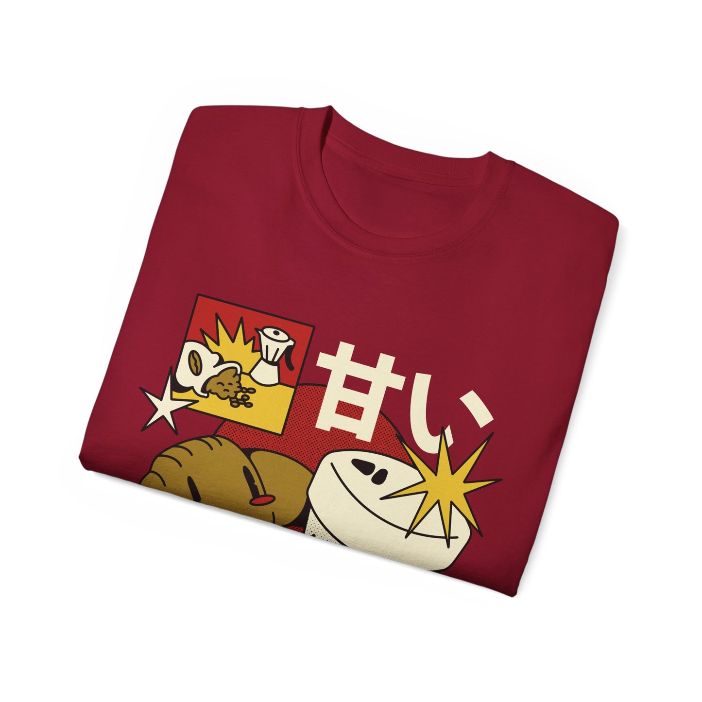 Womens Cartoon Croissant Tee