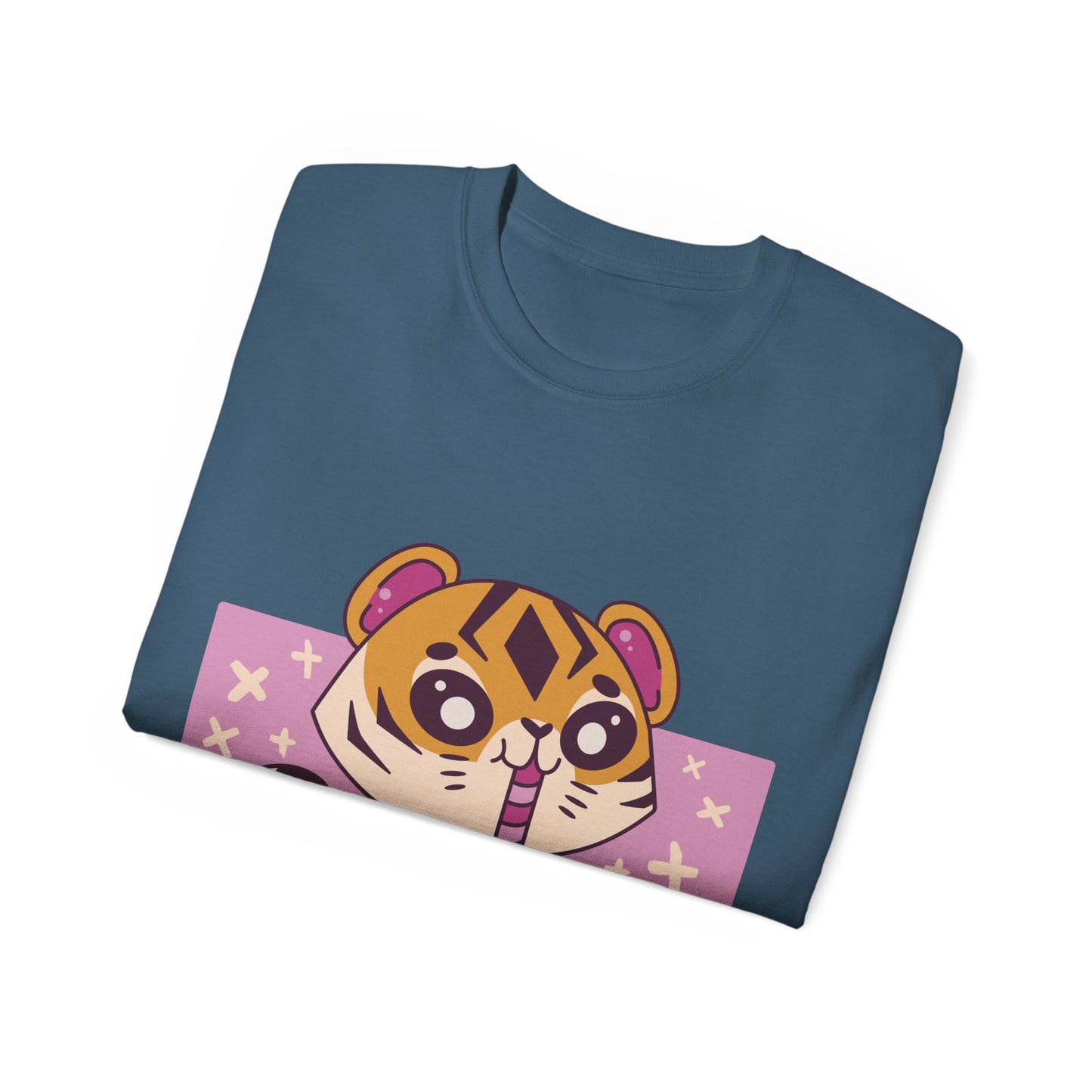 Mens Kawaii Tiger Tea Tee