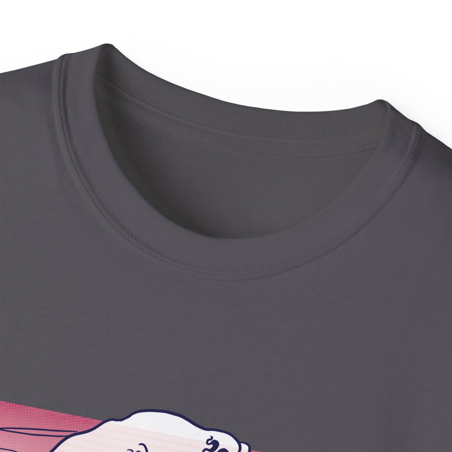 Mens Vaporwave Surfing Axolotl Tee