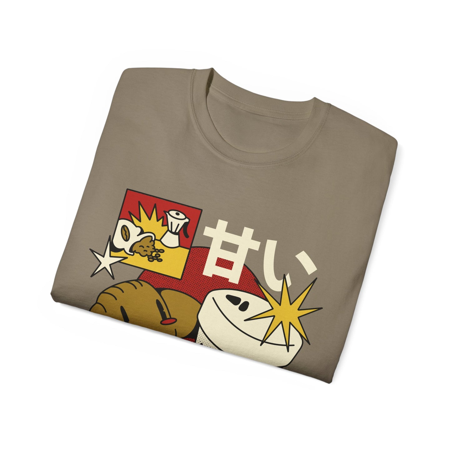 Womens Cartoon Croissant Tee