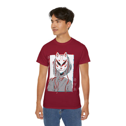 Mens Kitsune Mask Glitch Tee