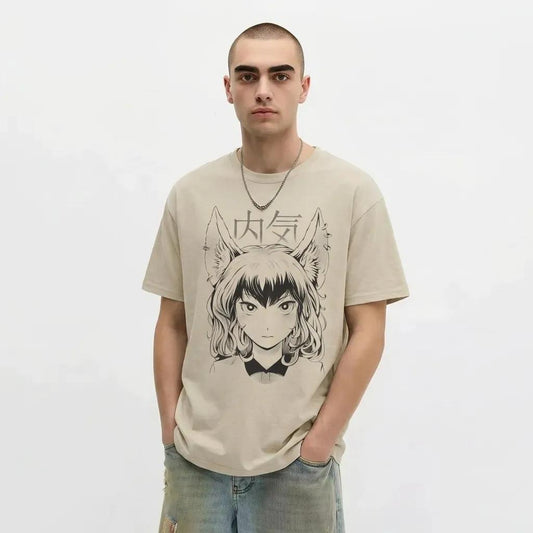 Mens Kitsune Girl Tee