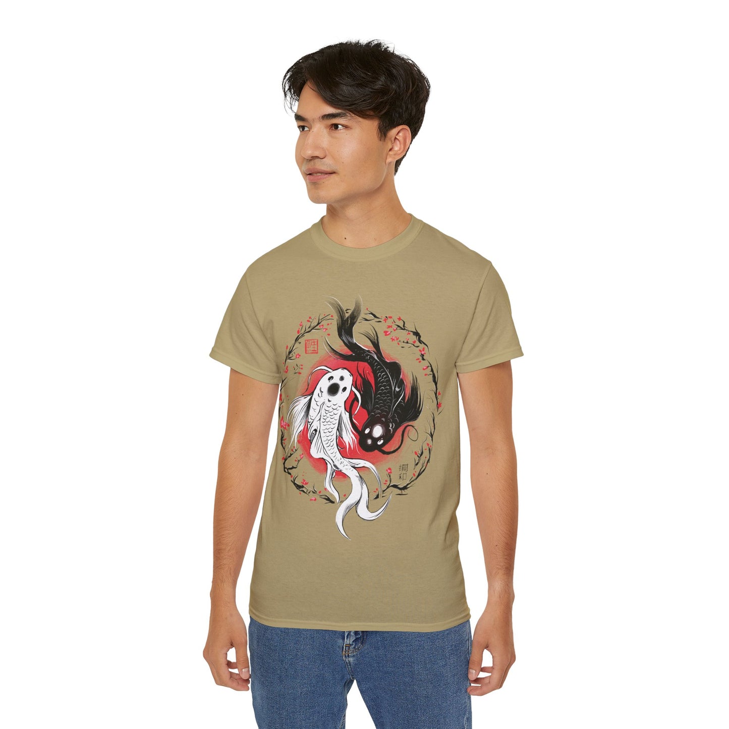 Mens Koi Yin Yang Tee