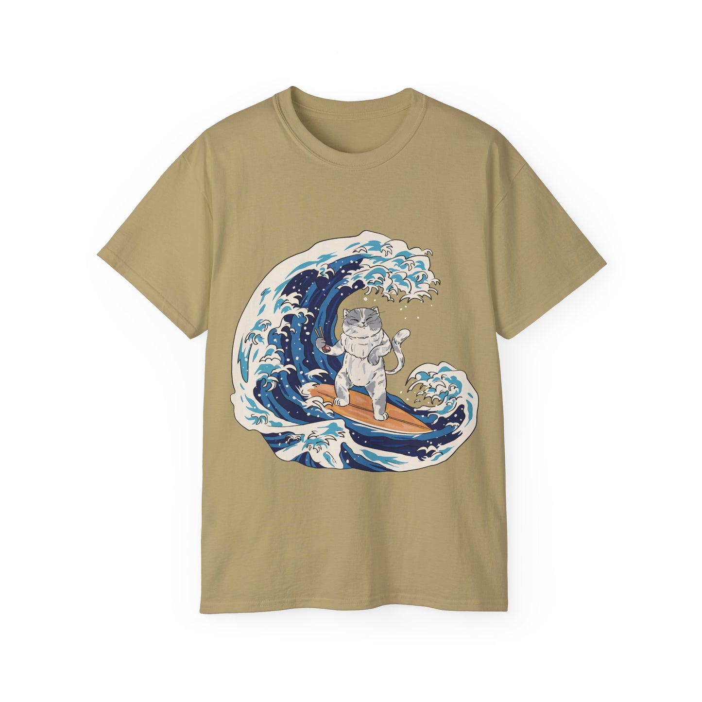 Mens Cat Surfing Tee 2