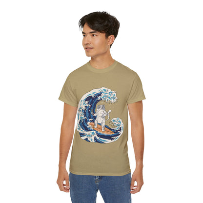 Mens Cat Surfing Tee 2