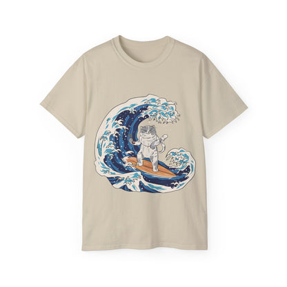 Mens Cat Surfing Tee 2